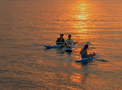 sunset kayak